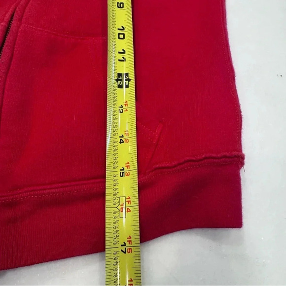Polo Ralph Lauren Kids Red Cotton-Blend- Zip Up Hoodie Sweatshirt Unisex Size 7 - Picture 5 of 9